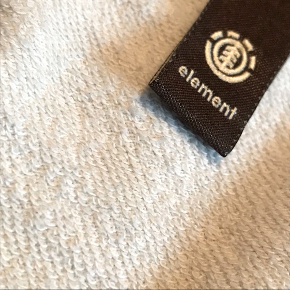 Vintage 1990’s Element Short Sleeve Zip Up Hoodie Sweatshirt w/ appliqué S - M - Picture 13 of 13